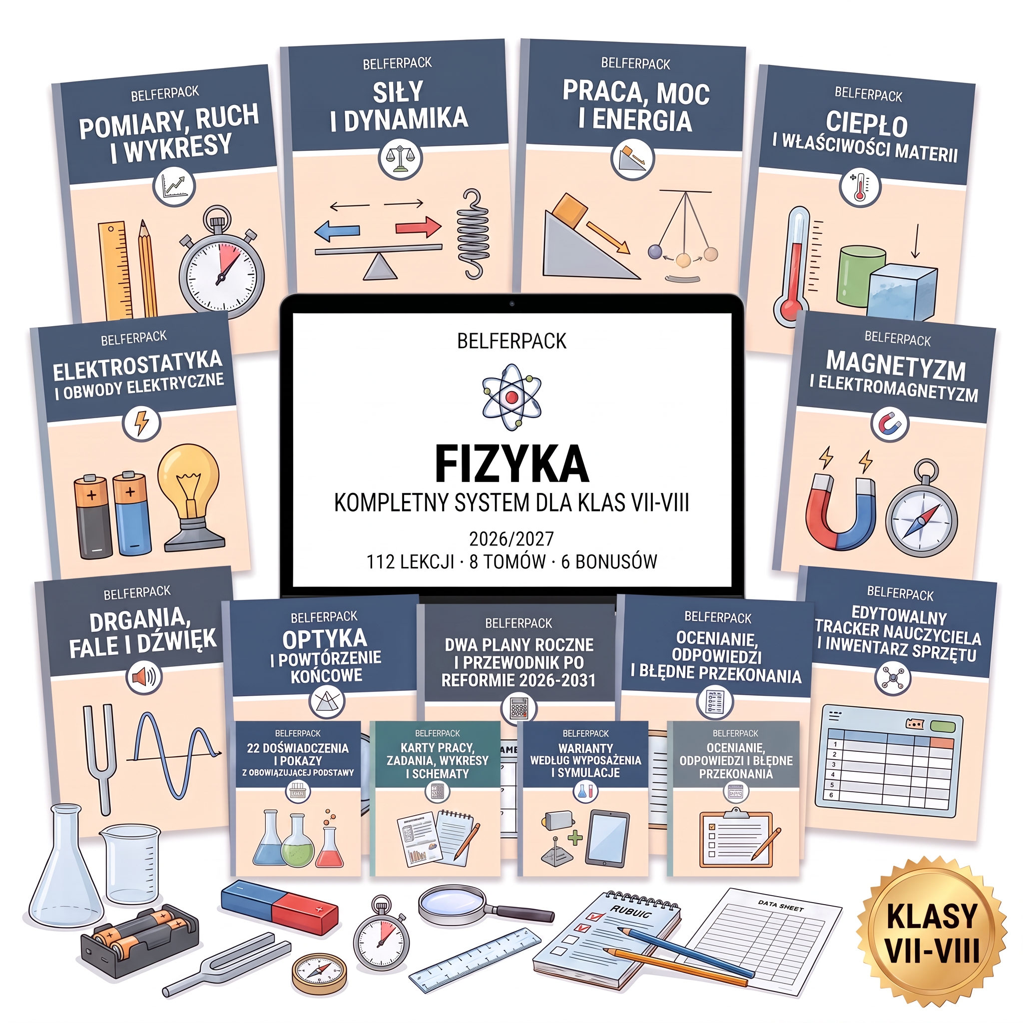 BelferPack: Fizyka, system dla klas VII–VIII